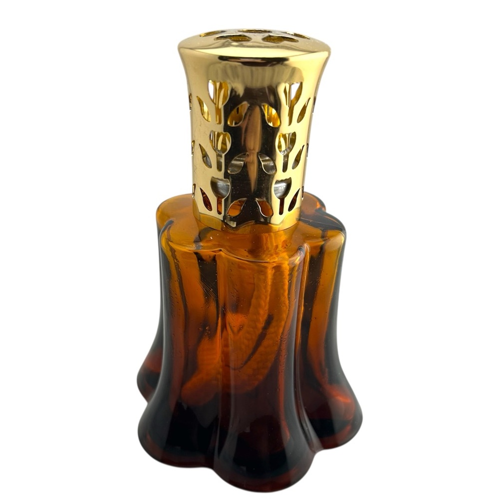 Eden Catalytic Lamp in Amber and Gold